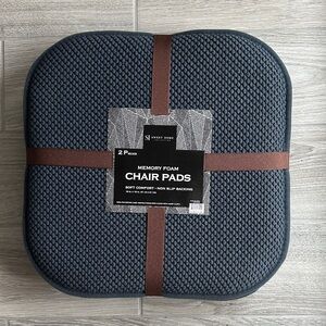 Chair Pad 16" x 16" - 2 Pack - Charcoal
